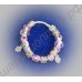 Фиолетовый браслет из муранского стекла с роскошными шармами