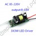 LED драйвер для светодиодов 3-4х3Вт 600мА