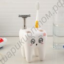 Подставка для зубных щёток в виде красивого зубика