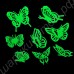 Светящиеся в темноте флуоресцентные бабочки (набор, 8 шт)