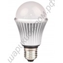 Светодиодная лампа (LED) Е27 7Вт, шар матовый