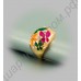 Кольцо позолоченное с разрисованными эмалью цветами и фианитами