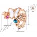 Кольцо 18K Rose Gold Plate Double Color Butterfly Diamond Ring