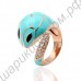 Кольцо snake ring 18 k rose gold zircon jewellery medusa