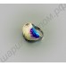 Эмалированное кольцо с цветами из фианитов, позолоченное